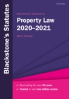 Image for Blackstone&#39;s Statutes on Property Law 2020-2021