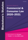 Image for Blackstone&#39;s statutes on commercial &amp; consumer law, 2020-2021