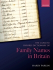 Image for Concise Oxford Dictionary of Family Names in Britain