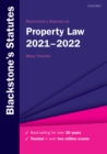 Image for Blackstone&#39;s Statutes on Property Law 2021-2022