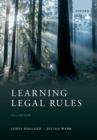 Image for Learning Legal Rules: A Students&#39; Guide to Legal Method and Reasoning