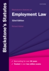 Image for Blackstone&#39;s Statutes on Employment Law, 2022-2023