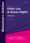 Image for Blackstone&#39;s statutes on public law &amp; human rights 2022-2023