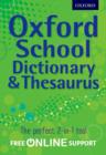 Image for Oxford school dictionary & thesaurus