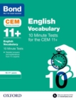 Image for Bond 11+: CEM Vocabulary 10 Minute Tests: Ready for the 2024 exam
