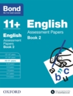 Image for Bond 11+: Bond 11+ English Assessment Papers 10-11 Book 2
