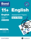Image for Bond 11+: Bond 11+ English Up to Speed Assessment Papers with Answer Support 10-11 years
