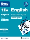 Image for Bond 11+: Bond 11+ English Up to Speed Assessment Papers with Answer Support 10-11 years: Ready for the 2024 exam