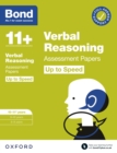 Image for Bond 11+: Bond 11+ Verbal Reasoning Up to Speed Assessment Papers with Answer Support 10-11 Years