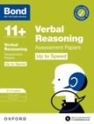 Image for Bond 11+: Bond 11+ Verbal Reasoning Up to Speed Assessment Papers with Answer Support 10-11 years: Ready for the 2024 exam
