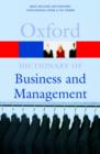 Image for A Dictionary of Business and Management