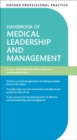 Image for Oxford Professional Practice: Handbook of Medical Leadership and Management