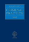 Image for Blackstone&#39;s Criminal Practice 2022