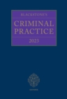 Image for Blackstone&#39;s Criminal Practice 2023