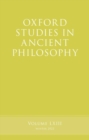 Image for Oxford Studies in Ancient Philosophy, Volume 63
