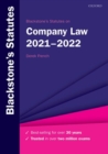Image for Blackstone&#39;s Statutes on Company Law 2021-2022