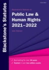 Image for Blackstone's statutes on public law & human rights 2021-2022