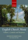 Image for English Church Music, Volume 2: Canticles and Responses