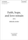 Image for Faith, hope, and love remain