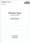 Image for Dormi, Jesu : from John Rutter Carols and The Ivy and the Holly