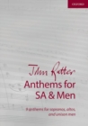 Image for John Rutter Anthems for SA and Men : 9 anthems for sopranos, altos, and unison men