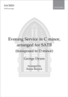 Image for Evening Service in C minor, arranged for SATB (transposed to D minor)