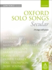 Image for Oxford Solo Songs: Secular : 14 songs with piano