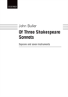 Image for Of Three Shakespeare Sonnets