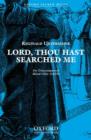 Image for Lord, thou hast searched me