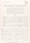 Image for Missa Aeterna Christi Munera : Vocal Score