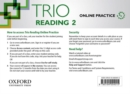 Image for Trio Reading: Level 2: Online Practice Student Access Card