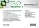 Image for Trio Reading: Level 2: Online Practice Teacher Access Card