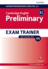 Image for Oxford Preparation and Practice for Cambridge English: B1 Preliminary Exam Trainer with Key