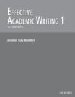 Image for Effective Academic Writing: 1:: Answer Key