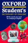 Image for Oxford student&#39;s dictionary of English