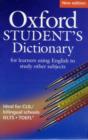 Image for Oxford student&#39;s dictionary  : for learners using English to study other subjects