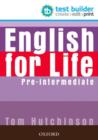 Image for English for Life: Pre-intermediate: Test Builder DVD-ROM