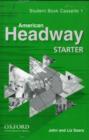 Image for American Headway Starter : Student Book Cassettes
