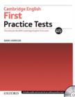 Image for Cambridge English First Practice Tests: Tests With Key and Audio CD Pack