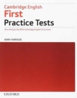 Image for Cambridge English: First Practice Tests: Without Key