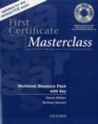 Image for First Certificate masterclass: Workbook resource pack with key