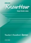 Image for English Knowhow Opener: Teacher&#39;s Book