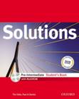 Image for Solutions: Pre-Intermediate: Student&#39;s Book with MultiROM Pack