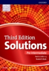 Image for Solutions  : leading the way to successPre-intermediate,: Student&#39;s book