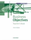 Image for Business Objectives International Edition: Teacher&#39;s Book