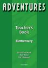 Image for Adventures: Elementary: Teacher&#39;s Book