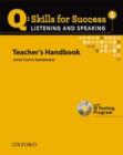Image for Q Skills for Success: Listening and Speaking 1: Teacher&#39;s Book with Testing Program CD-ROM