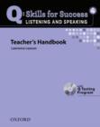 Image for Q Skills for Success: Listening and Speaking 4: Teacher&#39;s Book with Testing Program CD-ROM