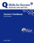 Image for Q Skills for Success: Reading and Writing 4: Teacher&#39;s Book with Testing Program CD-ROM