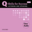 Image for Q Skills for Success Listening and Speaking: Intro: Class CD